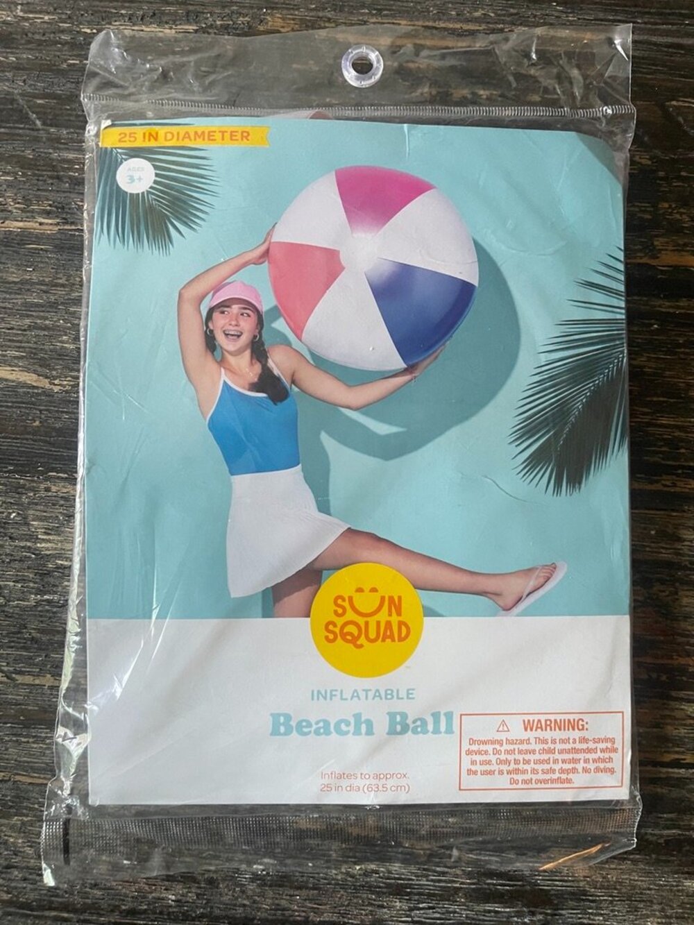 Sun Squad 25in Inflatable Beach Ball